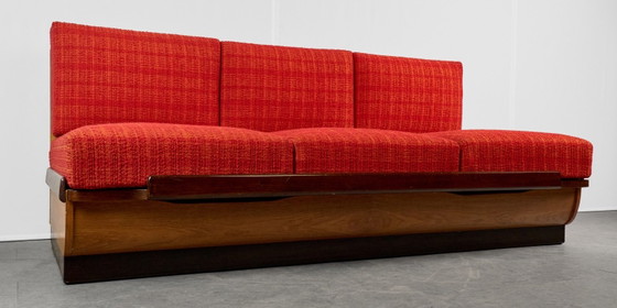 Divano letto Art Déco di Jindřich Halabala per UP Závody, anni '50, Cecoslovacchia (photo 5 of 16)