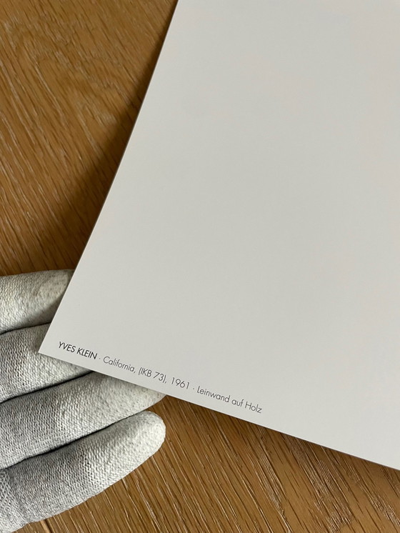 Image 1 of Yves Klein (1928-1962), Californië, (IKB 73), 1961, auteursrecht De nalatenschap van Yves Klein/VG Bildkunst, Bonn