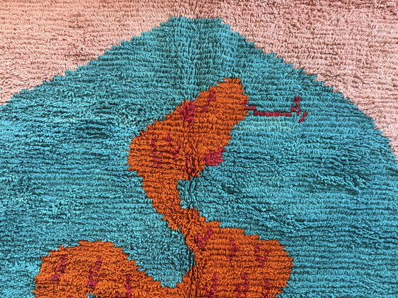 Image 1 of Tappeto monumentale in lana fatto a mano con motivo a serpente – 325 × 204 cm