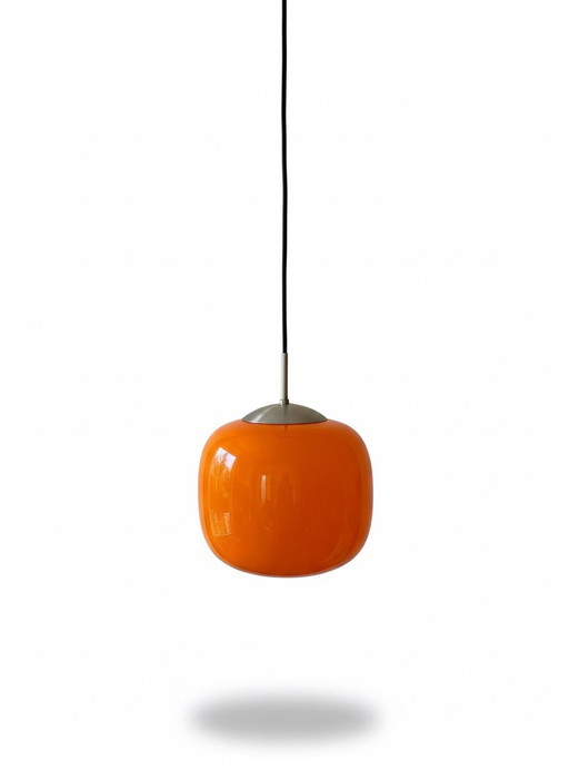 1970s space age blown glass pendant light