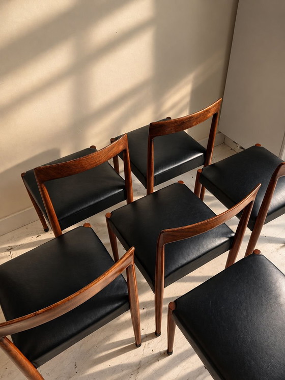Sillas de comedor de diseño Lubke seis veces – Madera, Cuero (photo 4 of 6)