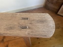 Long Bench Church Pew Oak FR 153 cm