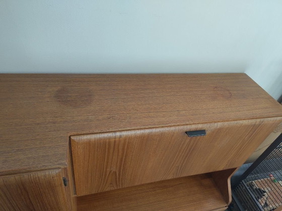 Mid-century Deens dressoir/buffetkast – Glas, Metaal (photo 9 of 15)