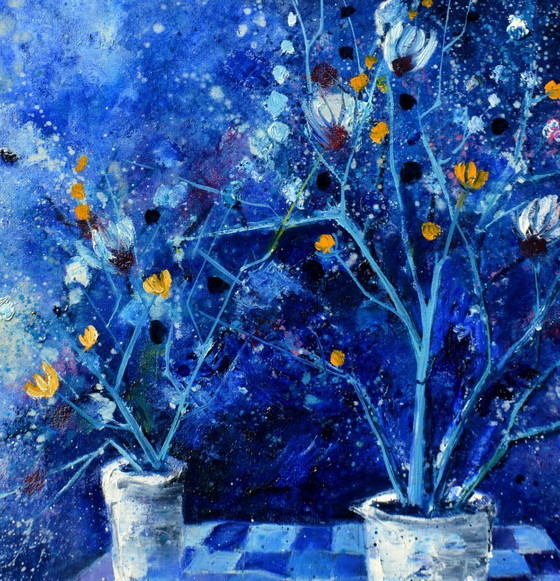 Image 1 of Blue abstract still life