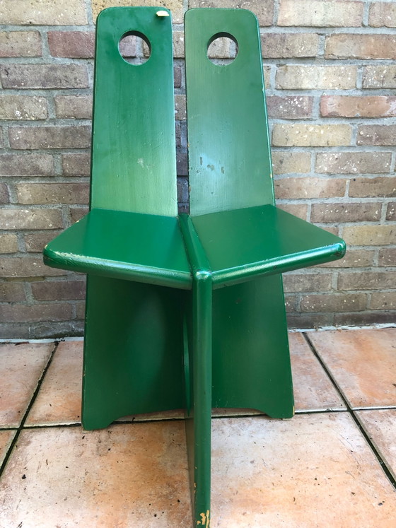• Raro set di 4 sedie brutaliste in pino - Gilbert Marklund per Furusnickarn AB, ca. 1970 – Sedie da pranzo (photo 5 of 14)