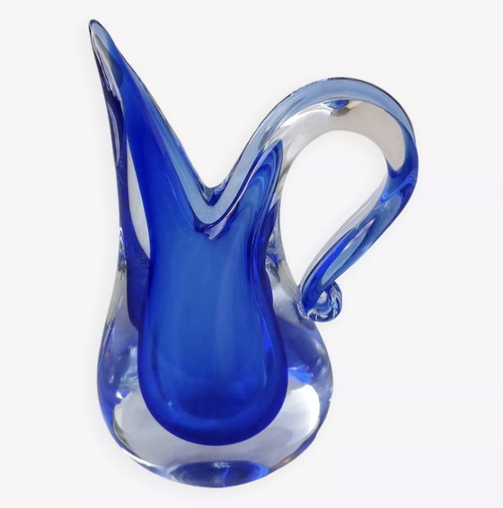 Image 1 of Murano Blue Vase