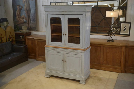 Nineteenth-century two-body buffet in cherry wood. – Display cabinets, Vintage (photo 7 of 13)