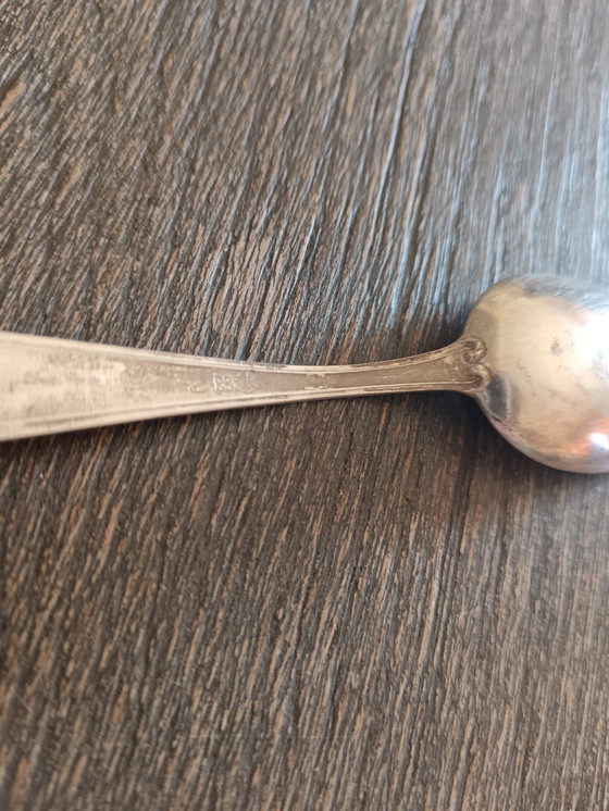 Image 1 of 5 cuillères à thé en argent des années 1960