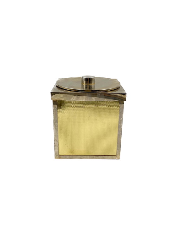 Image 1 of Hollywood Regency Golden Ice Bucket, Italy, ca. 1970s