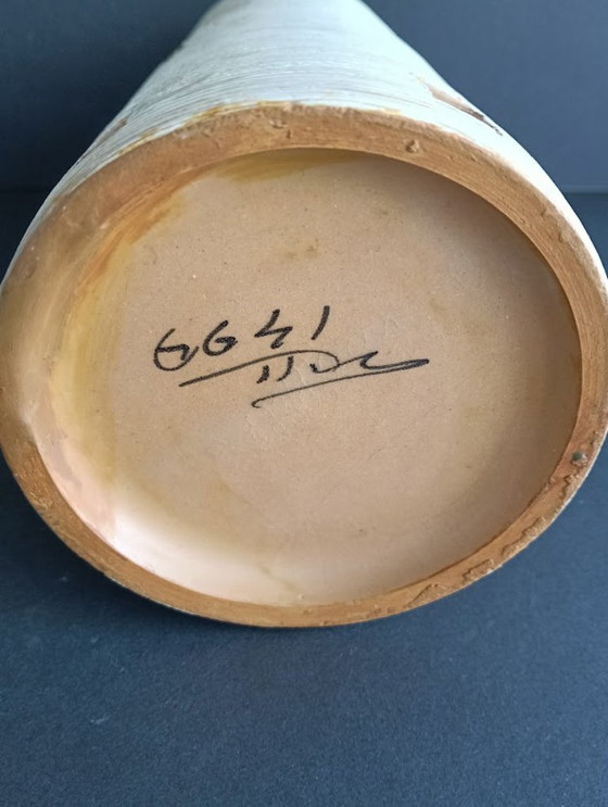 Mid-Century Modern Vase – Fratelli Fanciullacci (Italy, 1950s/1960s) – Gold & Sgraffito – Ceramic (photo 9 of 11)