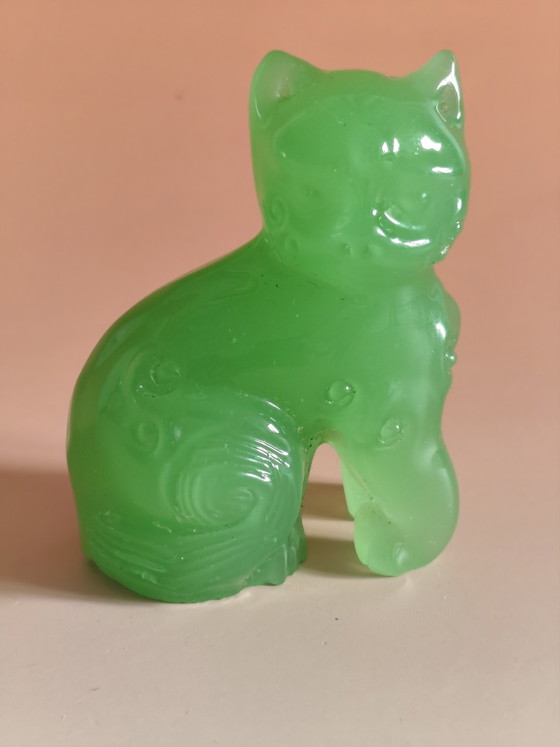 Franklin Mint 1986 – Dynasty Ch'ing Jade Kat (oggetto da collezione) – Oggetti decorativi, Other (photo 4 of 5)