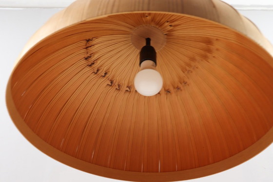 Image 1 of Deckenlampe/Deckenleuchte von Hans Agne Jakobsson, Teakholz, Schweden, 1970er Jahre