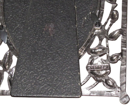 Image 1 of Cornice portafoto antica in peltro stile Art Nouveau, marca Perfect
