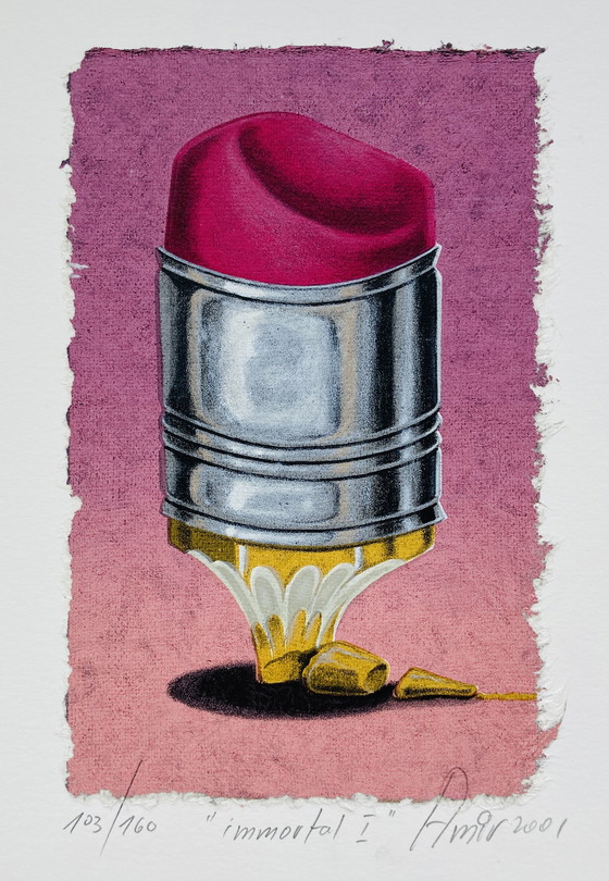 Image 1 of Sharon Amir - Matite serigrafiche vintage - Blu e rosa - ZL