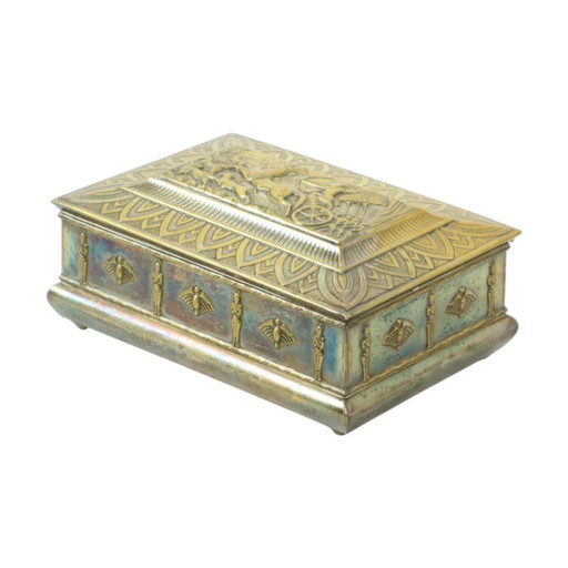 Silver-plated Art Deco Trinket Box