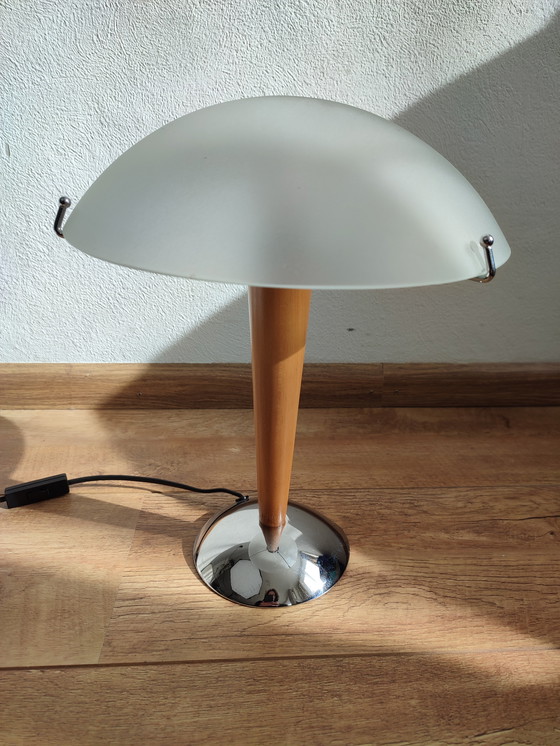 Image 1 of Iconische Vintage Ikea Kvintol Lebber tafellamp mushroom '80 Eighties