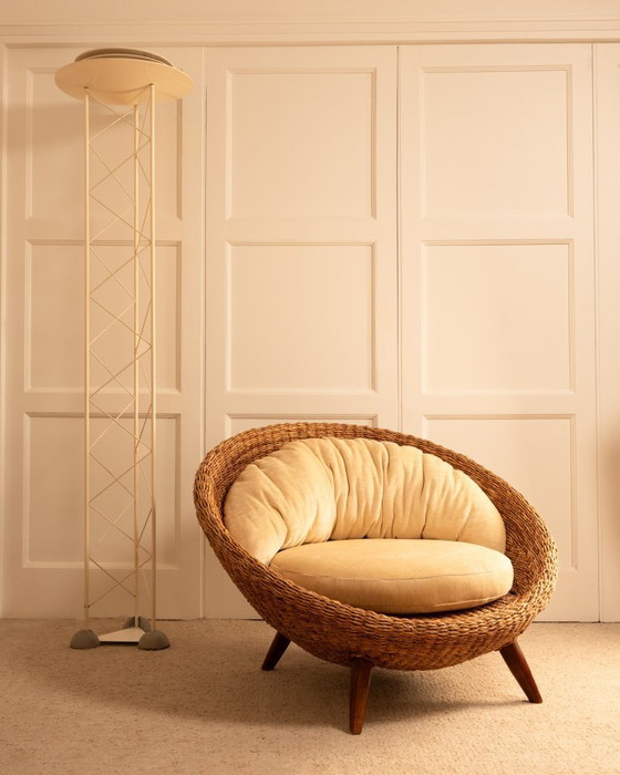 Image 1 of Silla redonda de ratán