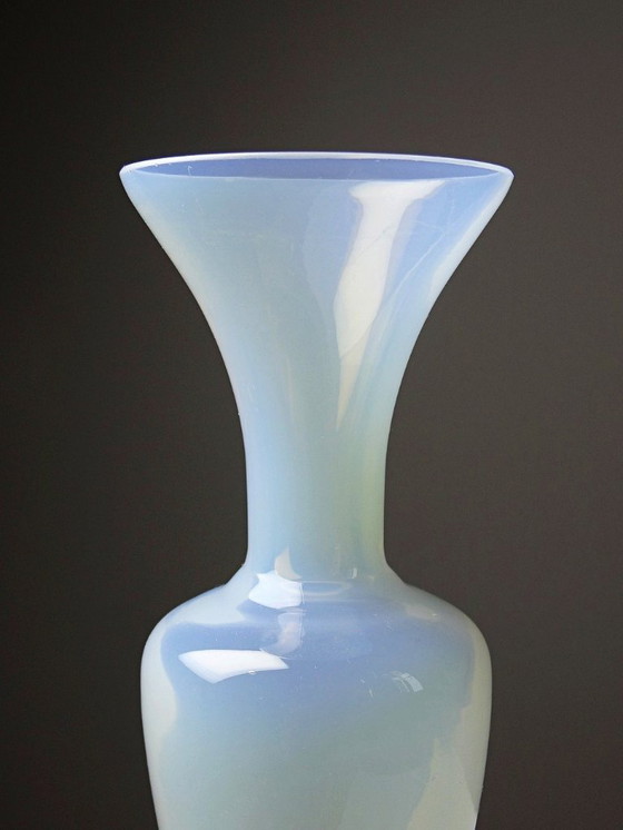 Image 1 of Duo of vintage opaline soap bubble vases