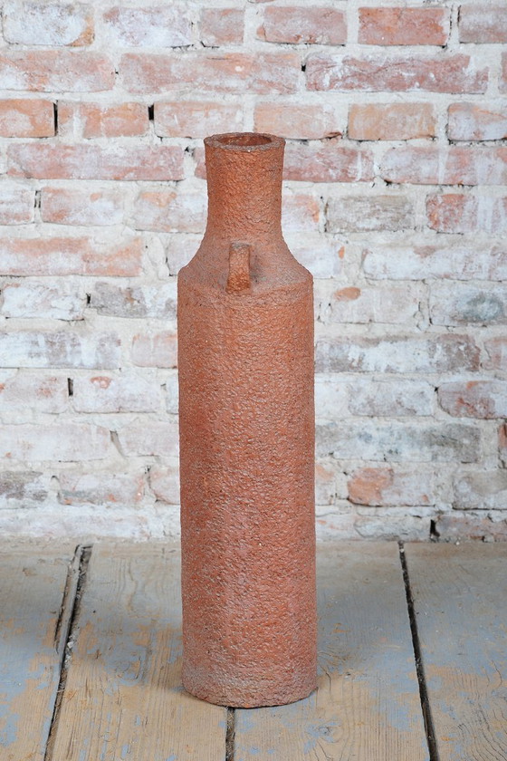 Vase original du milieu du XXe siècle, en céramique, en bon état de conservation, République tchèque, années (photo 5 of 10)