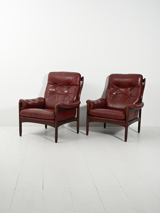 Pair of "Hoffman" armchairs by Gunnar Kentemol