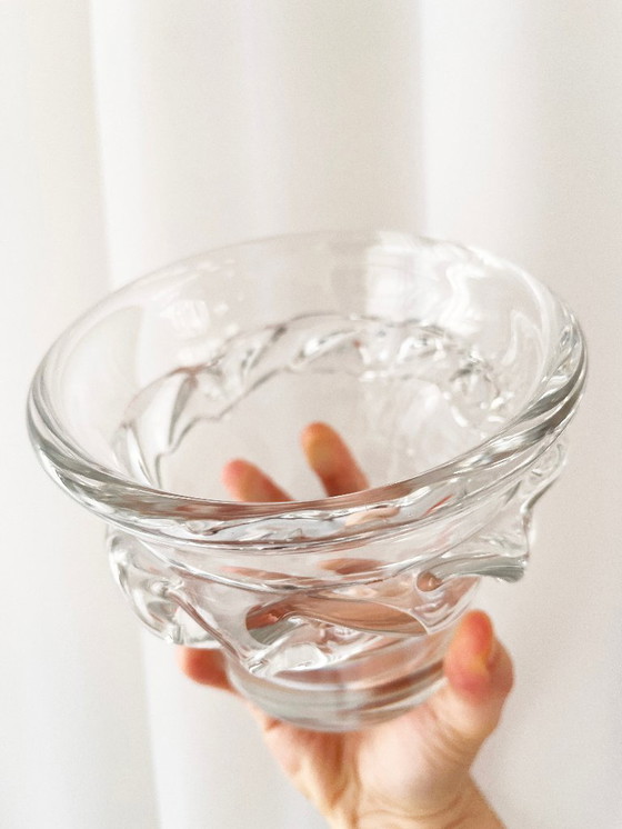 Image 1 of Daum Sorcy crystal vase or ice bucket