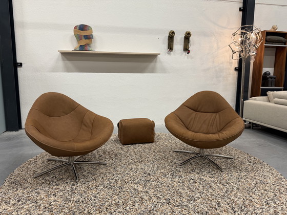 Image 1 of Label van den Berg Hidde Fauteuils Waterbuffel Cognac 