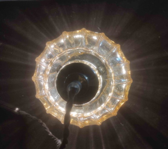 Image 1 of Tragbare Tischlampe mit goldener Kristallbirne