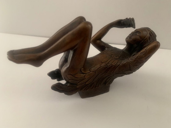 Image 1 of Escultura de Ernst Fuchs, Arte en bronce, Reina de la noche, Papageno, Arte de Papagena, Las bellas artes, La flauta mágica
