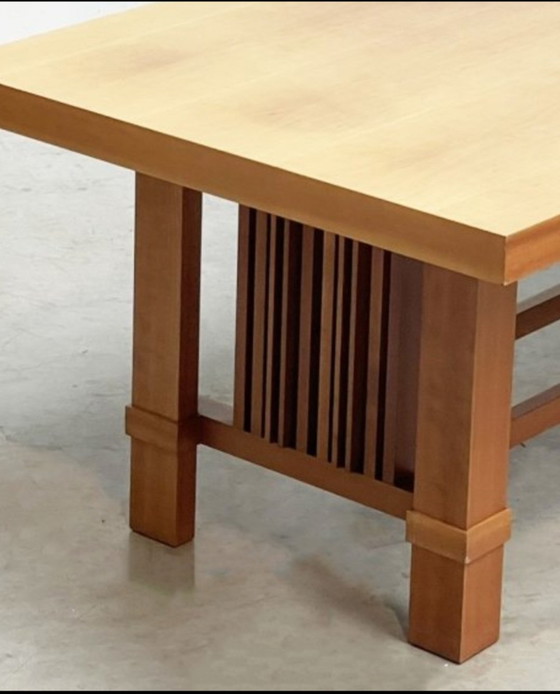 Image 1 of Cassina Large Dining Table, Reading Table (250 cm) Meeting Table, Type: 608 Taliesin Designer Frank Lloyd Wright