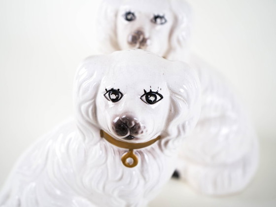 Image 1 of Figurines de chiens en céramique, style anglais, années 1970, fabriquées en Allemagne