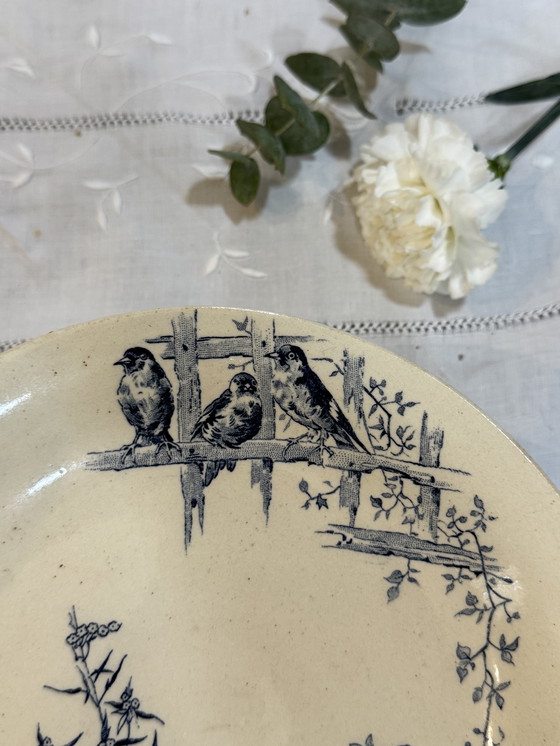 Image 1 of Compotier hirondelle vintage Gien