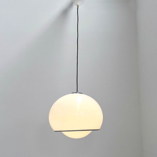 Witte Bud hanglamp van Studio 6G voor Guzzini, jaren 70. – hanglampen, Metal, Plastic