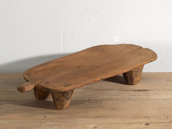 Antique pine wood side table, Central Europe, circa 1900, Coffee tables, Brown, Rustic (photo 11 of 21)