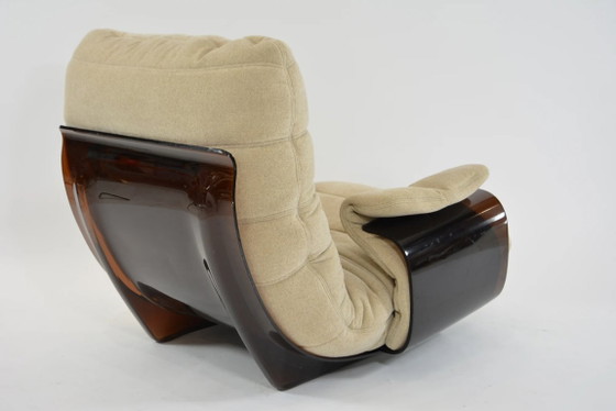 Image 1 of Sessel Marsala und passender Hocker von Ligne Roset, hellbeige