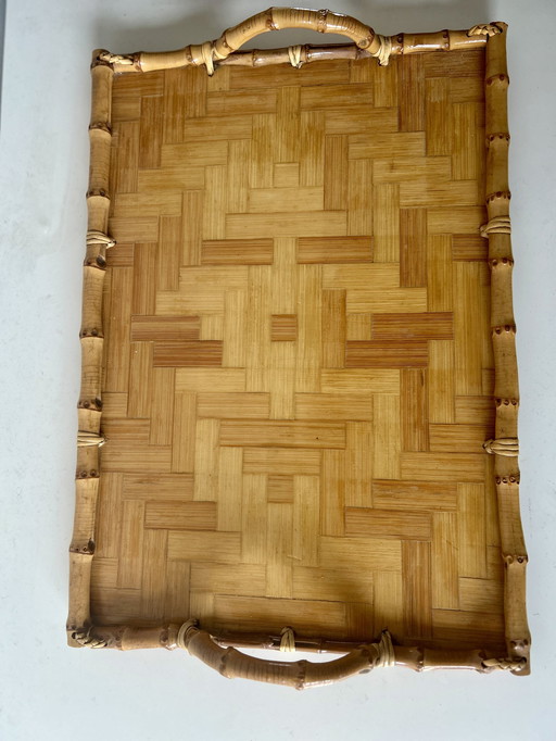 Vintage | vassoio di bambù