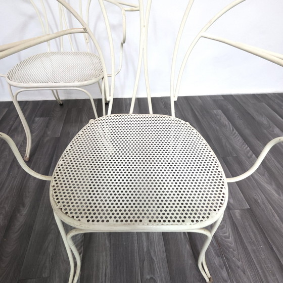 Image 1 of Lio Carminati tuinstoelen, 4 stuks, jaren 50 design, moderne antiek