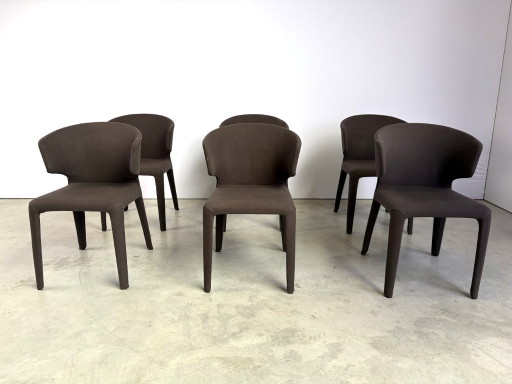 Sedie Hola 367 di Hannes Wettstein per Cassina, 2006, Set di 6