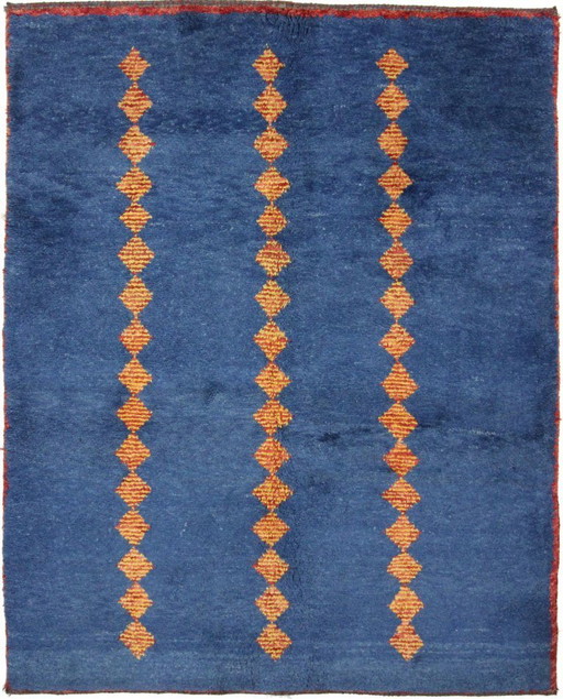 Original Perserteppich Gabbeh Ghashghai Orientteppich 193 cm x 153 cm Alt Natur