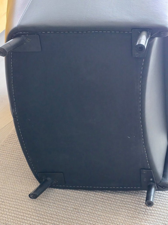 Image 1 of De Sede DS 23 Fauteuil – Zwart Leer – Prima Staat (Franz Josef Schulte)