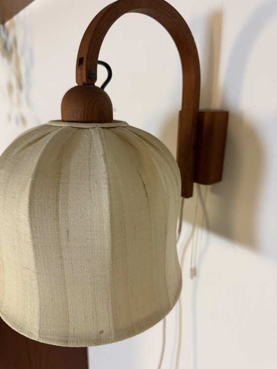 Image 1 of Vintage teak wall lamp, Domus '70