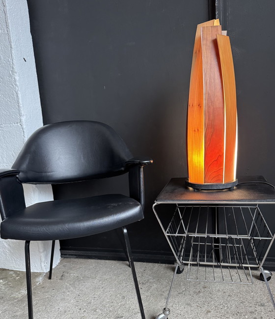 Image 1 of Lámpara de listones de madera de estilo escandinavo