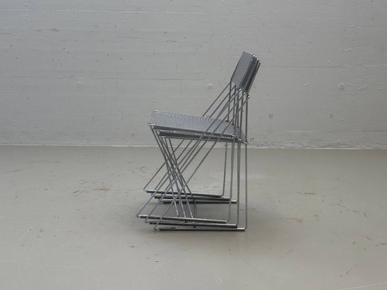 X-Line stoelen van Niels Jørgen Haugesen, jaren 70 – Kuipstoelen, Metal (photo 3 of 14)