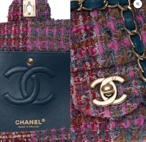 Image 1 of Borsa CHANEL Timeless/Classique in Tweed Multicolor - 101137