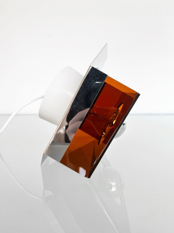 Image 1 of Vintage Dijkstra Space Age Plexiglas Wall Lamp