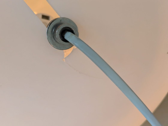 Image 1 of Grote ronde vloerlamp van mat glas