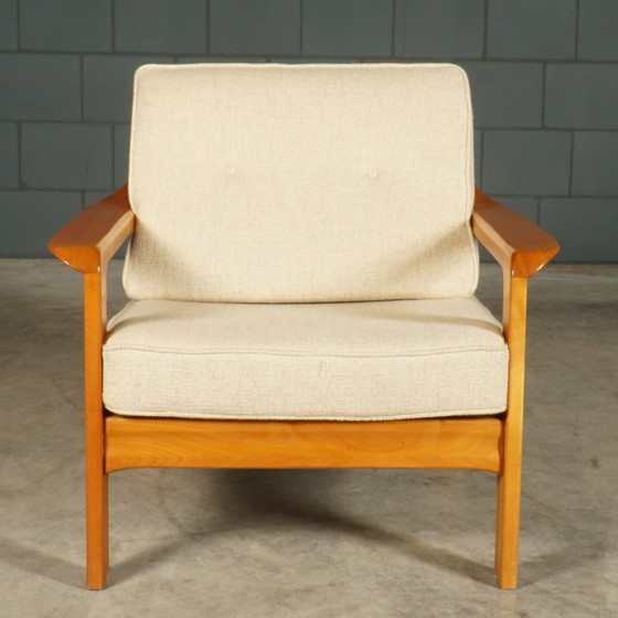 Image 1 of Vintage Danish armchair - walnut - 1960s