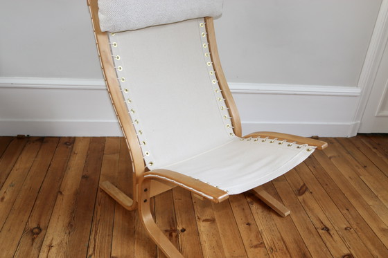 Image 1 of Paire de Fauteuils Lounge Scandinaves Vintage et Ottoman Relling Modèle Siesta 1960