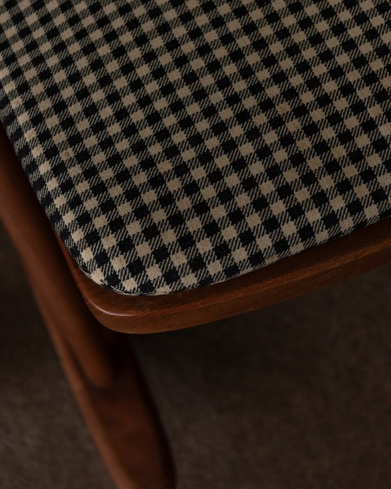 Image 1 of Set van 2 vintage Deense teakhouten schommelstoelen model 182 van Frank Reenskaug voor Bramin, jaren 1950.