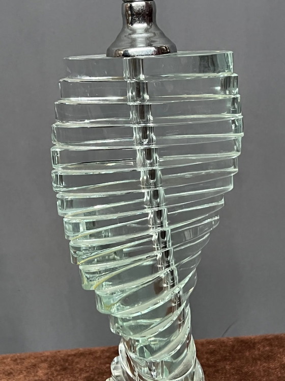 Pair of lamps, massive crystal – Table lamps, Glass (photo 4 of 5)