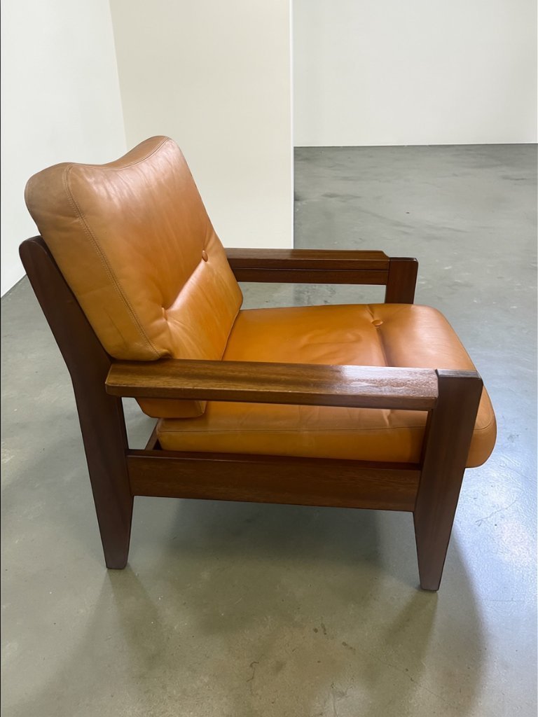 Mid-Century Leather Armchair 1970s | Danish Vintage Lounge Chair